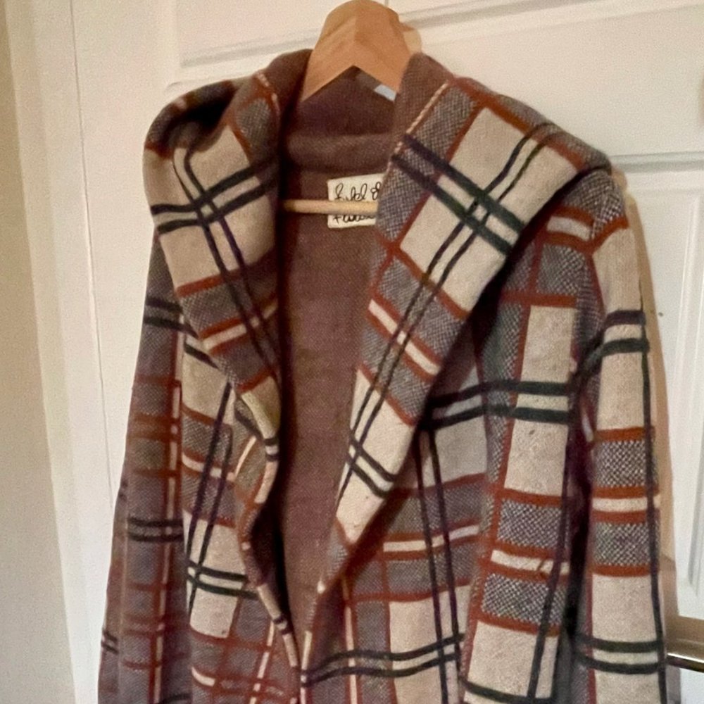 Anthropologie Field Flower sweater coat